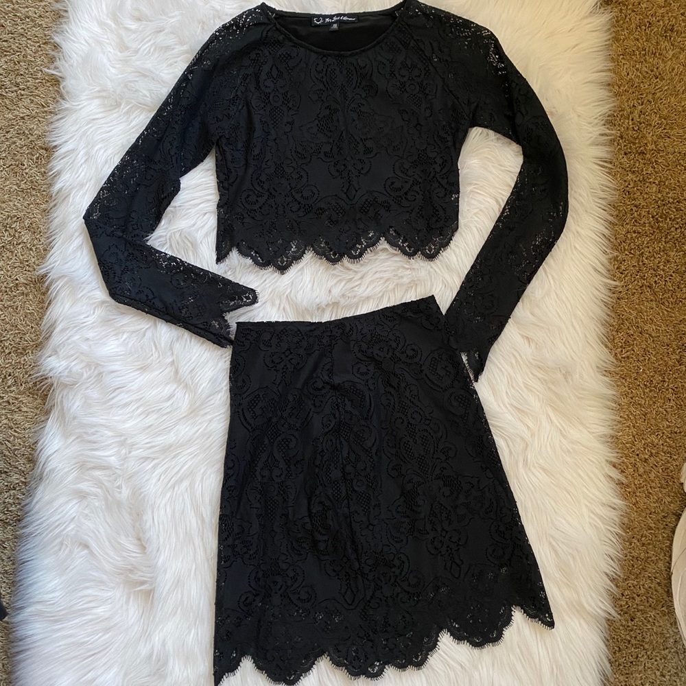 For Love And Lemons two piece lace set